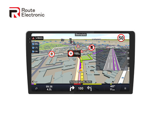 ยูนิเวอร์แซสเตอริโอติดรถยนต์เครื่องเล่นดีวีดีติดรถยนต์ GPS ไร้สาย คาร์เพลย์ Android Auto 2K QLED