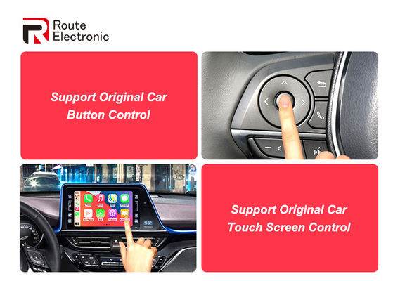 Mirror Link Car Video Interface เล่นและเสียบสำหรับ Toyota Avalon