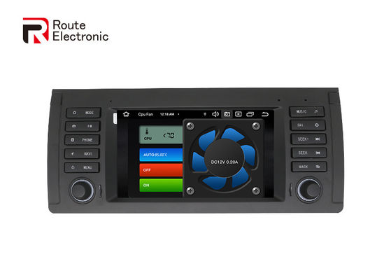 เครื่องเล่นมัลติมีเดียรถยนต์ Android Double Din 7 นิ้วหลายภาษา Fit BMW E39