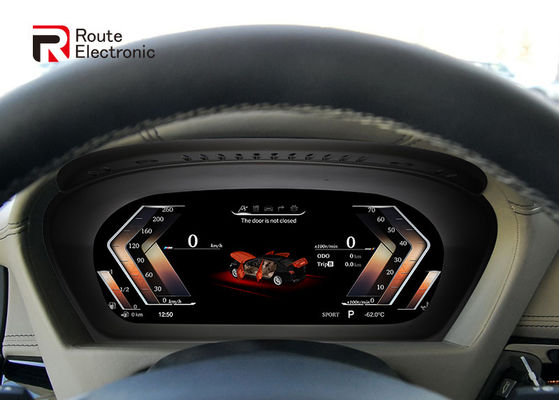 BMW X5 E70 คลัสเตอร์เครื่องดนตรีดิจิตอลในรถยนต์หลายภาษาพร้อมหน้าจอ IPS 1920 × 720