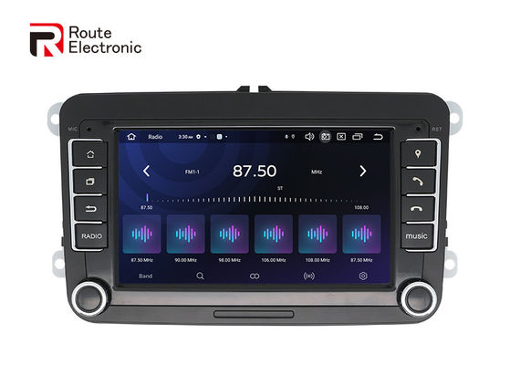 VW สากล เครื่องเสียงติดรถยนต์ Android แปดคอร์ 7 นิ้วพร้อมปุ่มระบายความร้อนของพัดลม