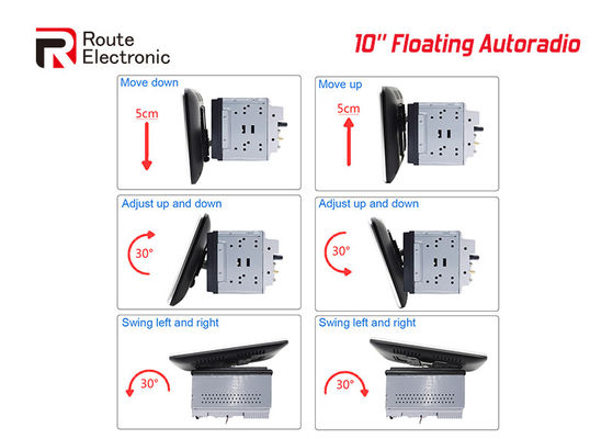 เครื่องเสียงรถยนต์หมุนได้ 10.1 นิ้ว, เครื่องเล่นมัลติมีเดียอัตโนมัติพร้อมหน้าจอ QLED 1280 × 720