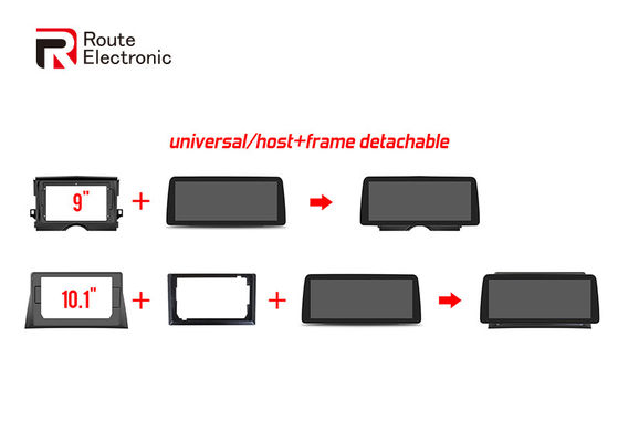 4G WIFI สากล Android Car Stereo พร้อมหน้าจอติดตั้งเต็มรูปแบบ OBD2 DSP คาร์เพลย์