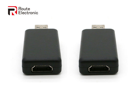 อะแดปเตอร์วิดีโอออกรถยนต์ HDMI 1080P วัสดุพลาสติก ABS