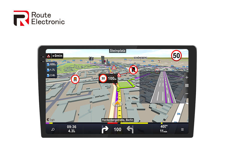 ยูนิเวอร์แซสเตอริโอติดรถยนต์เครื่องเล่นดีวีดีติดรถยนต์ GPS ไร้สาย คาร์เพลย์ Android Auto 2K QLED