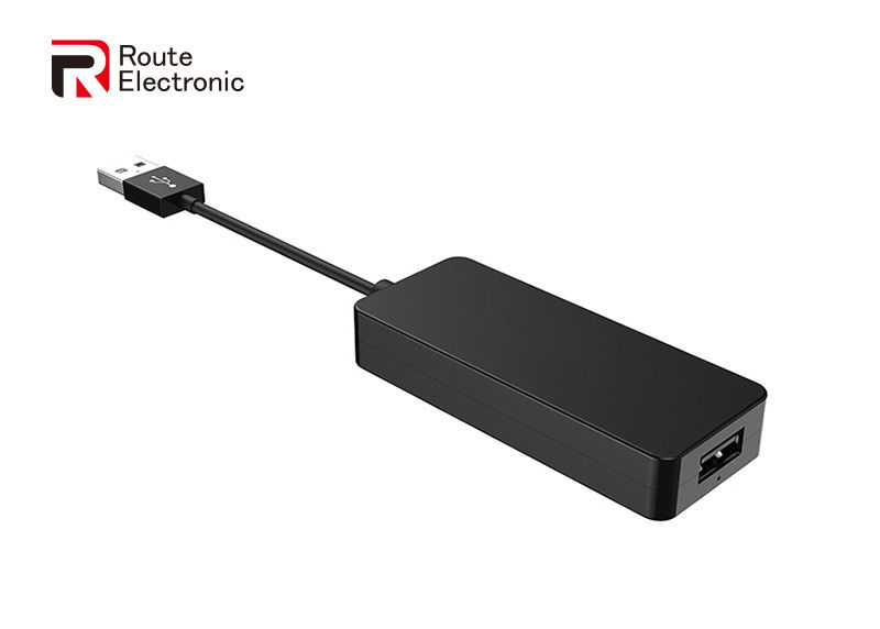 อุปกรณ์เสริมอิเล็กทรอนิกส์สำหรับยานยนต์สีดำ คาร์เพลย์ Dongle ปลั๊กแอนด์เพลย์ รองรับ Mirror Link